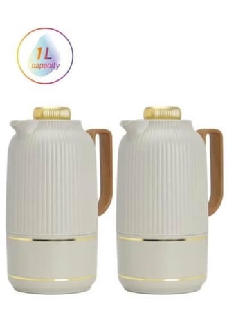 ترامس قهوة وشاي فخمة، 1 لتر، متعدد الألوان، من بادريق