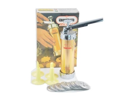 صانعة بسكويت مع 25 قالب مختلف ستانلس ستيل