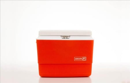 حافظة ثلج الشفا سعة 40 لتر لون أحمر