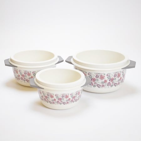 حافظة شوربة بلاستيك تايلندي طقم 3 قطع