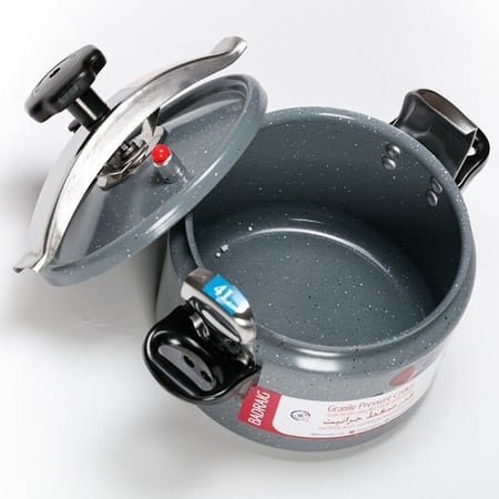 قدر ضغط جرانيت بادريق لون رصاصي متعدد الأحجام