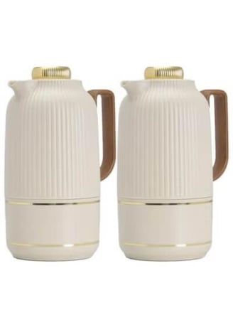 ترامس قهوة وشاي فخمة، 1 لتر، متعدد الألوان، من بادريق