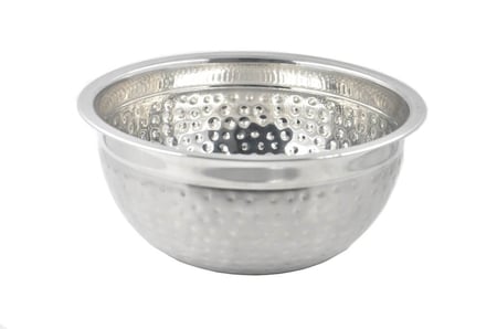 طاسة استانلس ستيل بنقوش دق الرمان