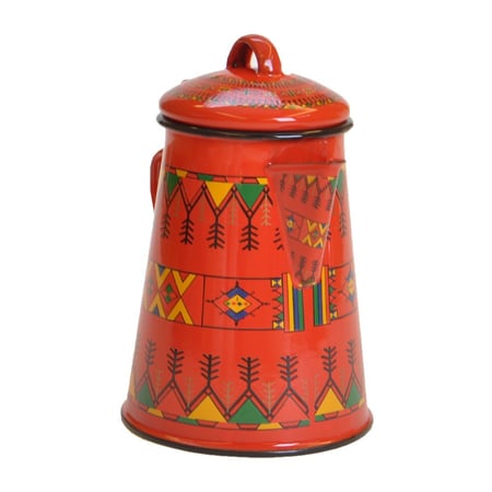 بكرج تراثي متعددة الأحجام لون أحمر من بادريق