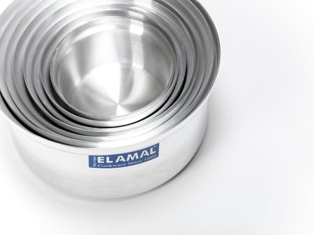 طقم قدور الالمنيوم الأمل 8 قطع خليجي