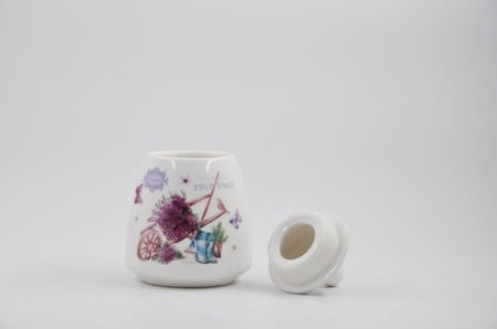 طقم سكريات وبهارات بورسلين 7 قطع