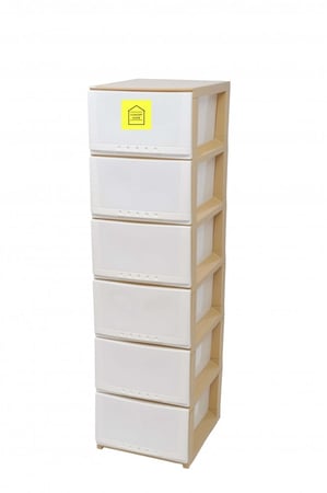 أدراج تخزين بلاستيك 6 أدراج