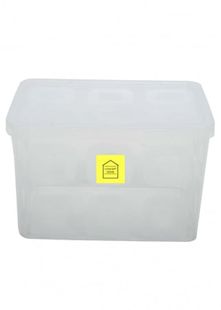 صناديق بلاستيك للتخزين شفاف سعة 20 لتر مع غطاء