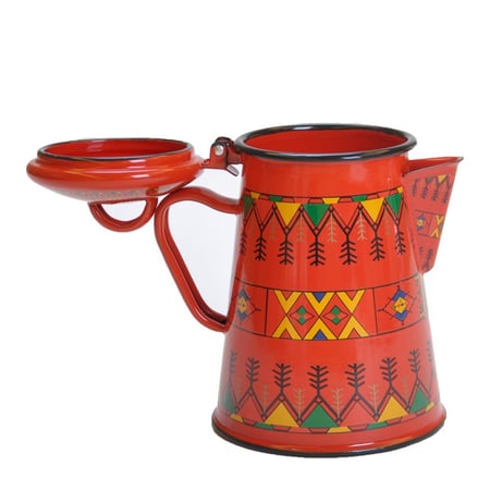 بكرج تراثي متعددة الأحجام لون أحمر من بادريق