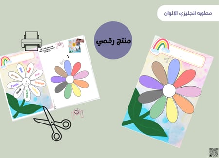 مطويه( انجليزي الالوان) رقميه