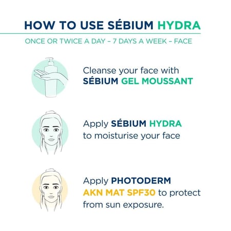 كريم بيوديرما هيدرا   مرطب  للبشرة الدهنية والمعرضة لحب الشباب | 40 مل