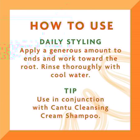 بلسم كريم مرطب خالي من السلفات بزبدة الشيا للشعر من كانتو - 400 مل