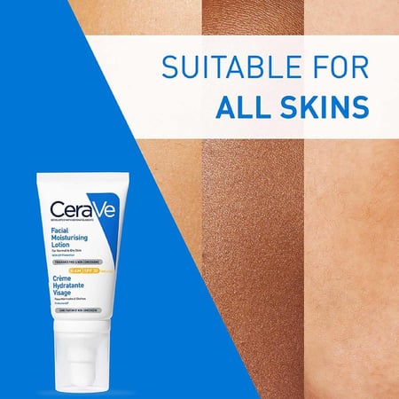 لوشن مرطب للوجه صباحي مع واقي شمس SPF 25 من سيرافي - 52 مل