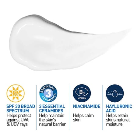 لوشن مرطب للوجه صباحي مع واقي شمس SPF 25 من سيرافي - 52 مل