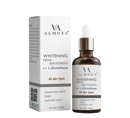 الموس سيروم الجلوتاثيوم ALMOES ,L-Glutathione Serum لتبييض البشرة وتوازن لون البشرة