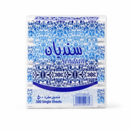 مناديل وجه 500 منديل مفرد