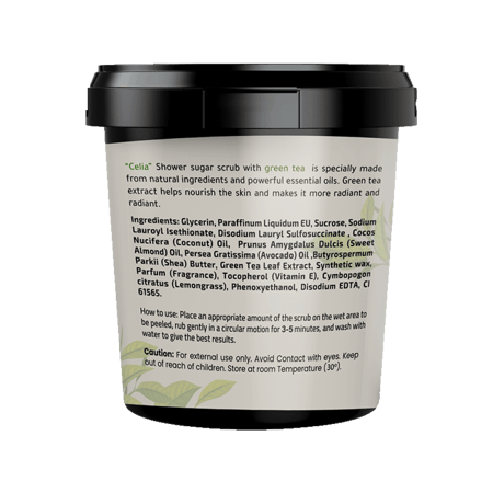 مقشر سكر رغوي بالشاي الأخضر