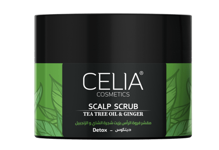 مقشر فروه الراس بزيت شجرة الشاي والزنجبيل