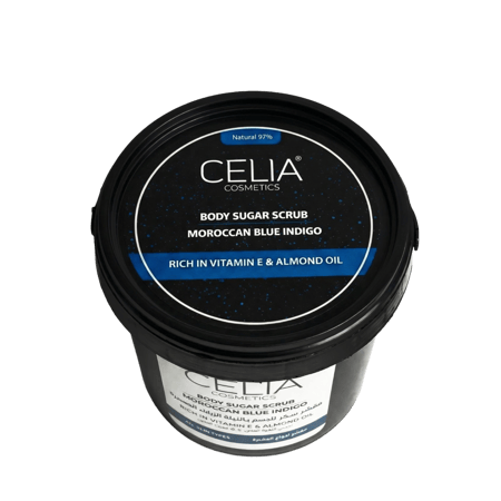 مقشر السكر الزيتي بالنيلة الزرقاء