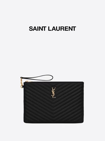 باوتش سان لوران ysl | أسود