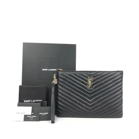 باوتش سان لوران ysl | أسود