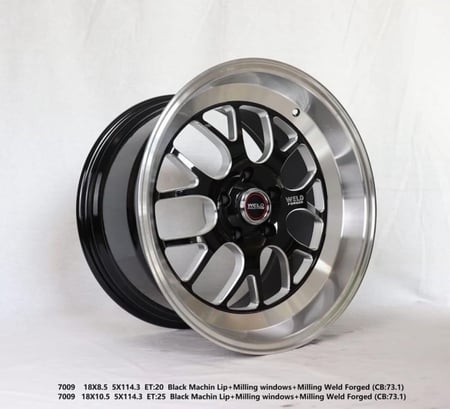 جنوط ويلد ريس  ( WELD FORGED ) S77 لموستنق جميع الموديلات من درجة اولى تصنيع فورجيد عالي الجودة