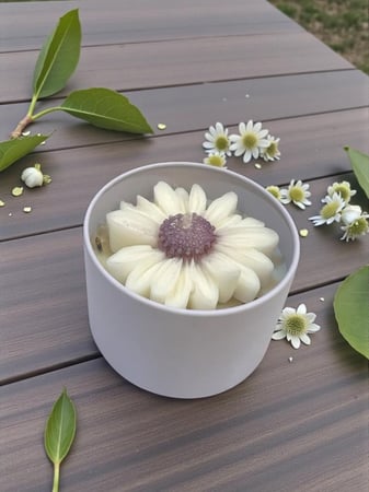 شمعة عطريه برائحه ( لافندر)  ( السعر للحبه )