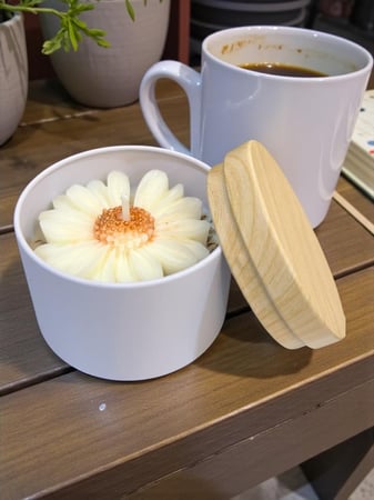 شمعة عطريه برائحه ( لافندر)  ( السعر للحبه )