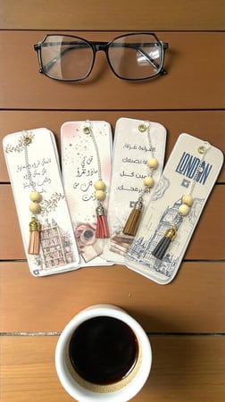 فواصل كتب (١٦)  تصميم مميز ( السعر للحبه )
