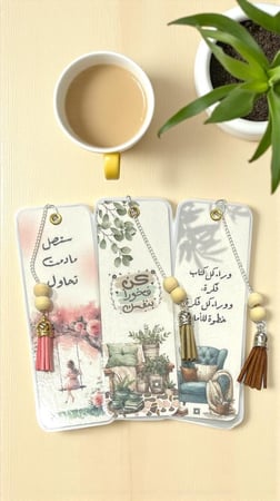 فواصل كتب (١٦)  تصميم مميز ( السعر للحبه )