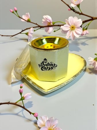 طقم مبخره بديكور  ( رمضاني )