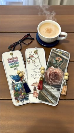 فواصل كتب (١٦)  تصميم مميز ( السعر للحبه )