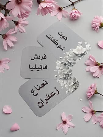 كروت ضيافه و مشروبات ترحيبه ( السعر للحبه بدون القاعده )