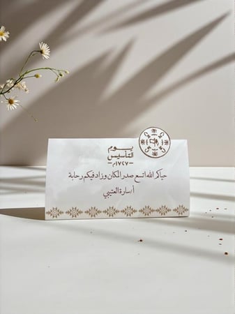 كروت طاوله ليوم التاسيس السعودي ( الحبه