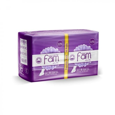 فام فوط نسائية رقيقة إكسترا بالأجنحة حجم كبير - 16 قطعة