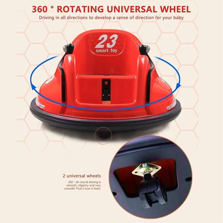 سيارة أطفال كهربائية  360 درجة مجهزة بالموسيقى للعب أكثر متعة بتحديث 2024