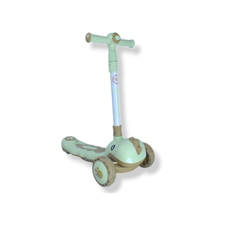 سكوتر للأطفال، سكوتر بثلاث عجلات قابلة للتعديل والطي، عجلات مضيئة LED، للأطفال من سن 2 إلى 8 سنوات LENO