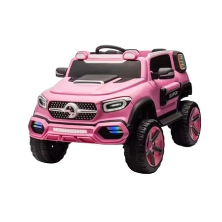 سيارة أطفال كهربائي دفع رباعي 4 محركات وأضواء وتحكم عن بعد ، موسيقى، أضواء LED BCR7867