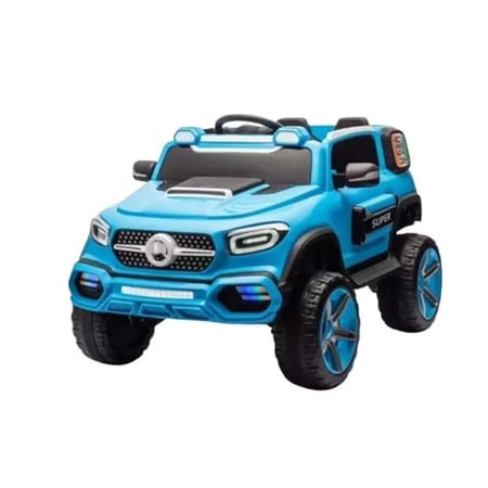 سيارة أطفال كهربائي دفع رباعي 4 محركات وأضواء وتحكم عن بعد ، موسيقى، أضواء LED BCR7867