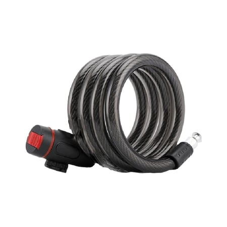 قفل دراجة تام بمفتاح برغي محمول مع غطاء مقاوم للماء مناسب للدراجات الهوائية والنارية والابواب من لينو LENO