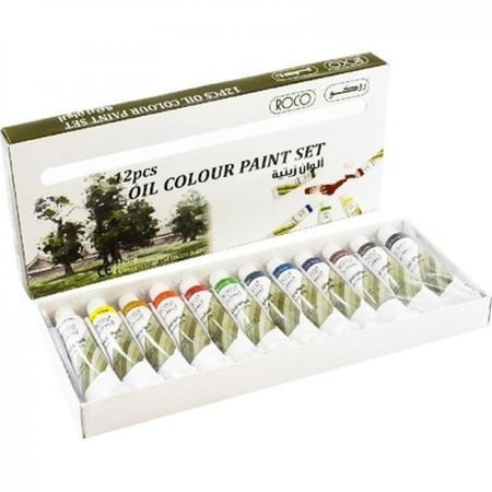 روكو مجموعة Oil Color ،12 لون الوان زيتية