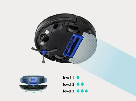 المكنسة الذكية يوفي G40 هايبرد بلس 2 في 1 مسح وكنس مع محطة تفريغ ذاتي