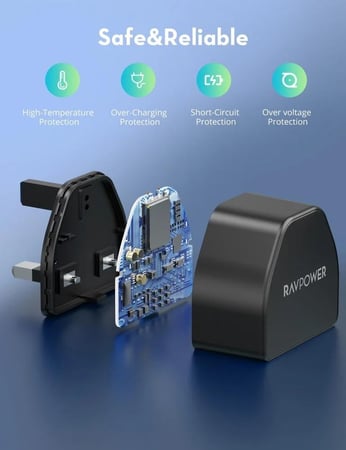 فيش جداري راف باور 20 واط كلاسيك بمنفذ PD