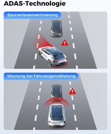 داش كام - LINGDU V820 – كاميرا سيارة احترافية بدقة 4K مزدوجة بعدسات SONY STARVIS 2 وتقنيات متطورة