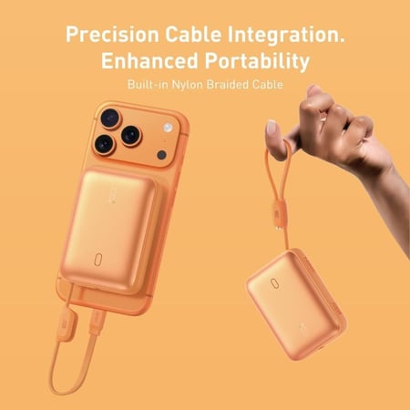 بطارية متنقلة JODA Halo 10 بسعة 10000 ملي أمبير برتقالي - شحن 22.5 واط