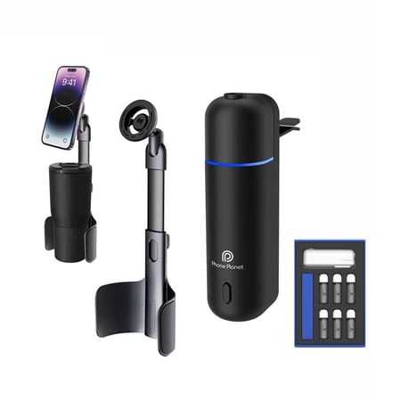 بكج اليوم الوطني : هولدر دريب للسيارة مع معطر فواحة السيارة الذكي ب 6 علب عطرية