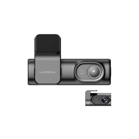 داش كام LINGDU D200 Pro – تصوير 3K مزدوج + GPS + واي فاي 6 وتحكم صوتي