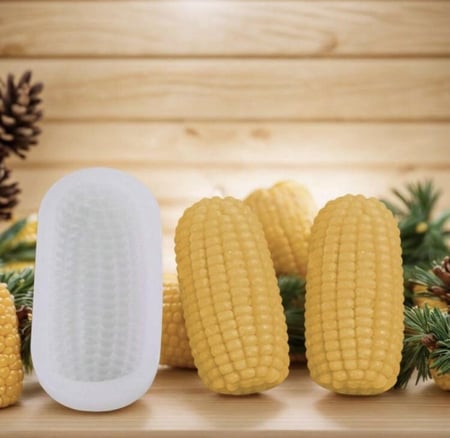 قالب سيليكون على شكل حبة ذرة لصب الشموع او الريزن او الصابون