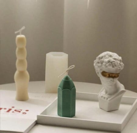 قالب سيليكون على شكل على شكل قلم رصاص لصب الشموع او الريزن او الصابون