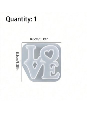 قالب سيلكون - كلمة Love